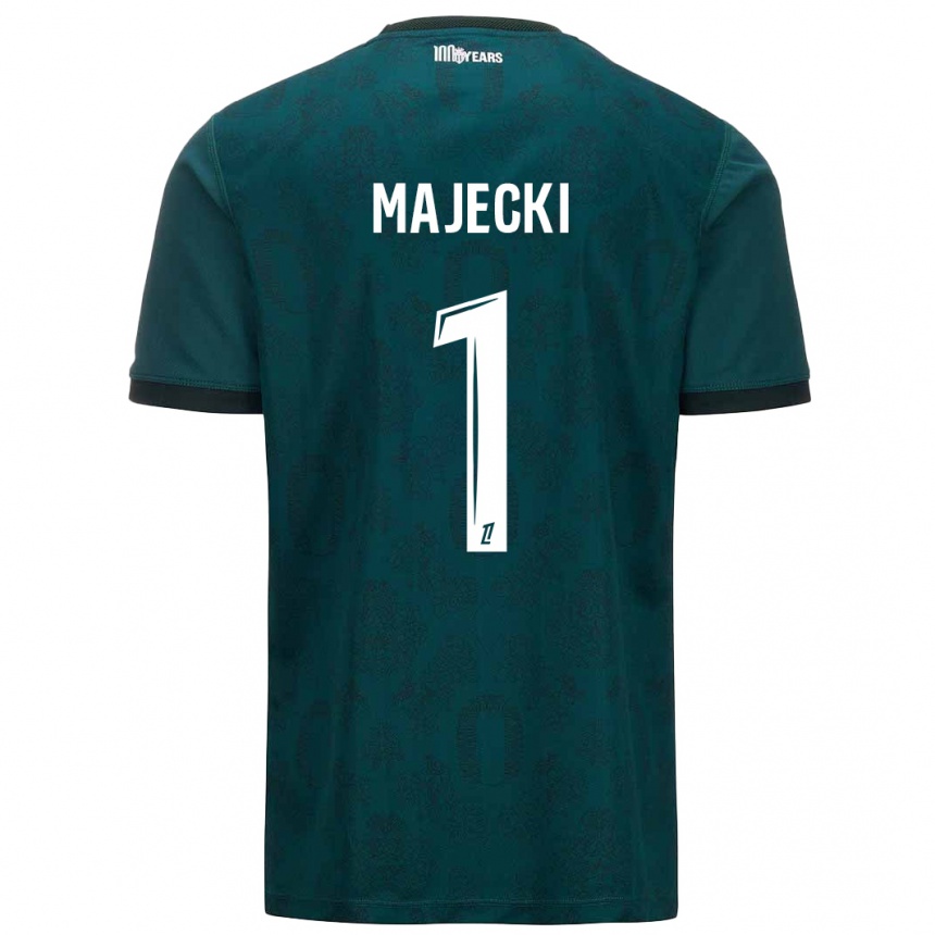 Niño Fútbol Camiseta Radoslaw Majecki #1 Verde Oscuro 2ª Equipación 2024/25 México