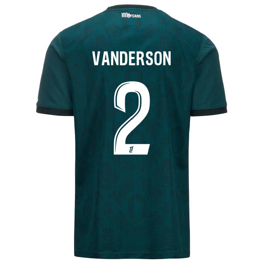 Niño Fútbol Camiseta Vanderson #2 Verde Oscuro 2ª Equipación 2024/25 México