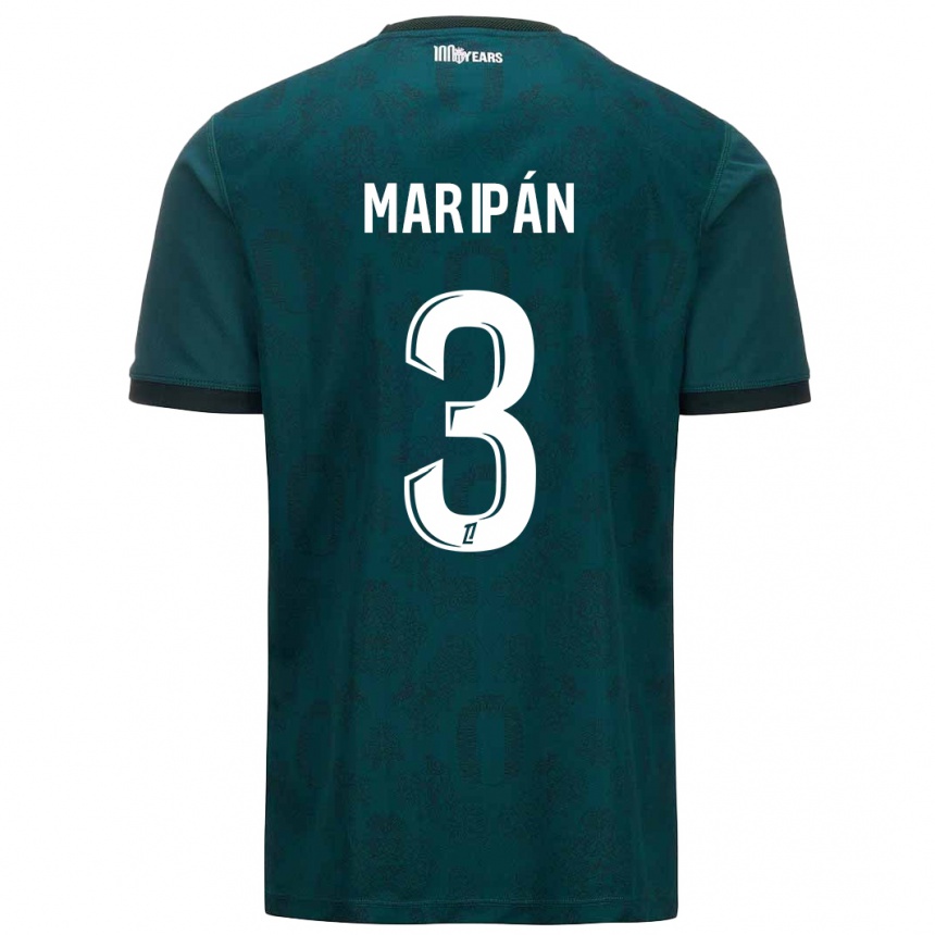 Niño Fútbol Camiseta Guillermo Maripán #3 Verde Oscuro 2ª Equipación 2024/25 México