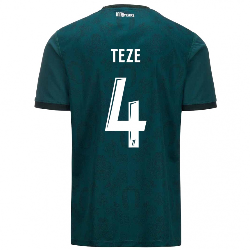 Niño Fútbol Camiseta Teze #4 Verde Oscuro 2ª Equipación 2024/25 México