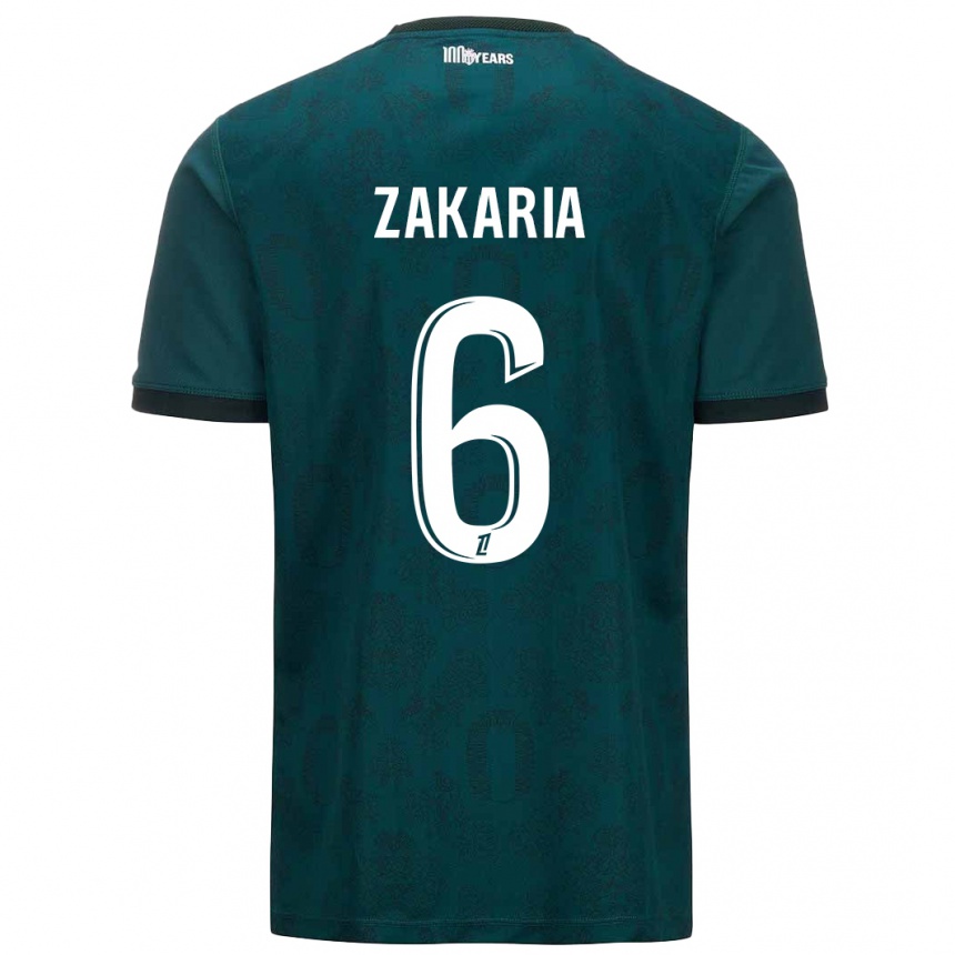 Niño Fútbol Camiseta Denis Zakaria #6 Verde Oscuro 2ª Equipación 2024/25 México