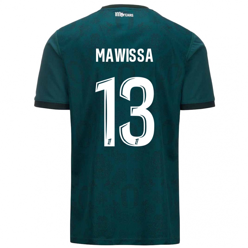 Niño Fútbol Camiseta Christian Mawissa Elebi #13 Verde Oscuro 2ª Equipación 2024/25 México