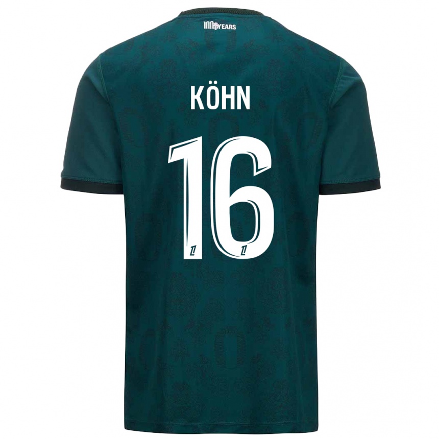 Niño Fútbol Camiseta Philipp Köhn #16 Verde Oscuro 2ª Equipación 2024/25 México