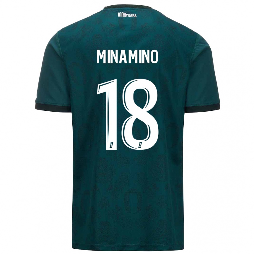 Niño Fútbol Camiseta Takumi Minamino #18 Verde Oscuro 2ª Equipación 2024/25 México