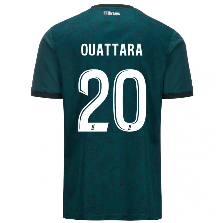 Niño Fútbol Camiseta Kassoum Ouattara #20 Verde Oscuro 2ª Equipación 2024/25 México