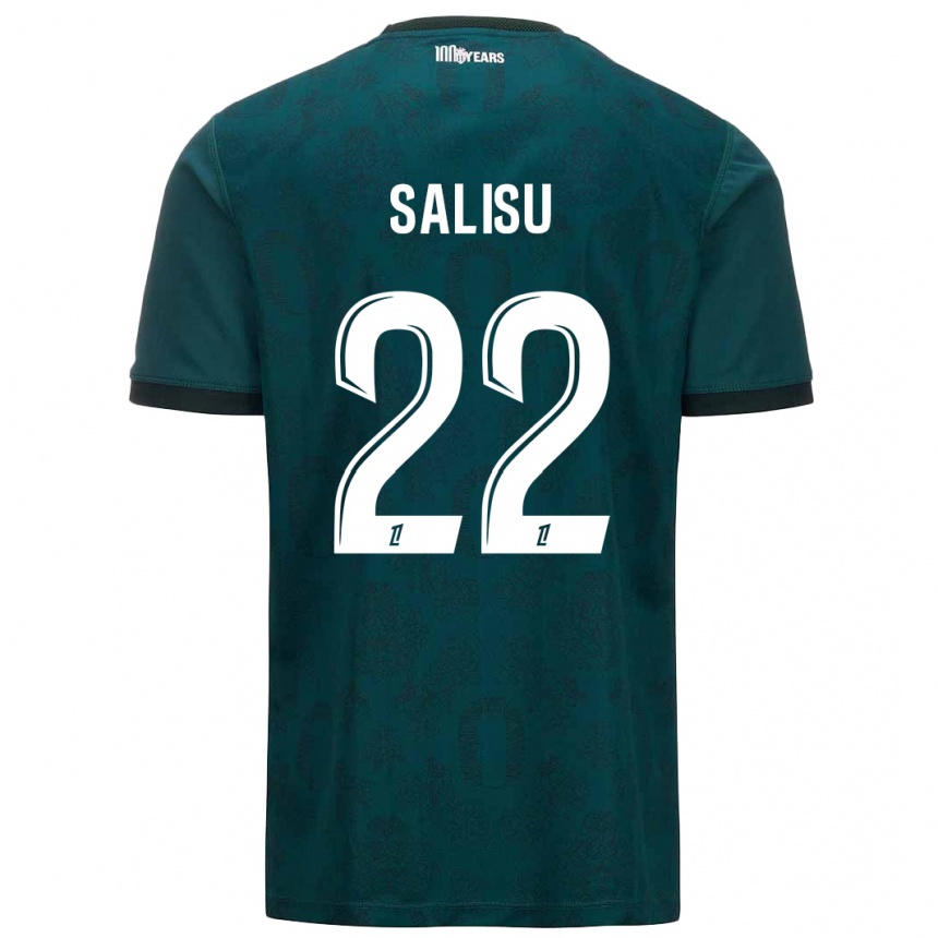 Niño Fútbol Camiseta Mohammed Salisu #22 Verde Oscuro 2ª Equipación 2024/25 México