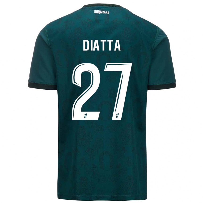 Niño Fútbol Camiseta Krépin Diatta #27 Verde Oscuro 2ª Equipación 2024/25 México