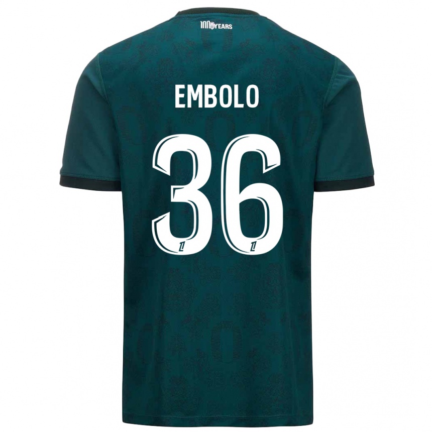 Niño Fútbol Camiseta Breel Embolo #36 Verde Oscuro 2ª Equipación 2024/25 México