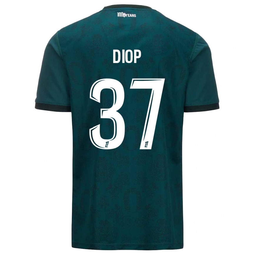 Niño Fútbol Camiseta Edan Diop #37 Verde Oscuro 2ª Equipación 2024/25 México