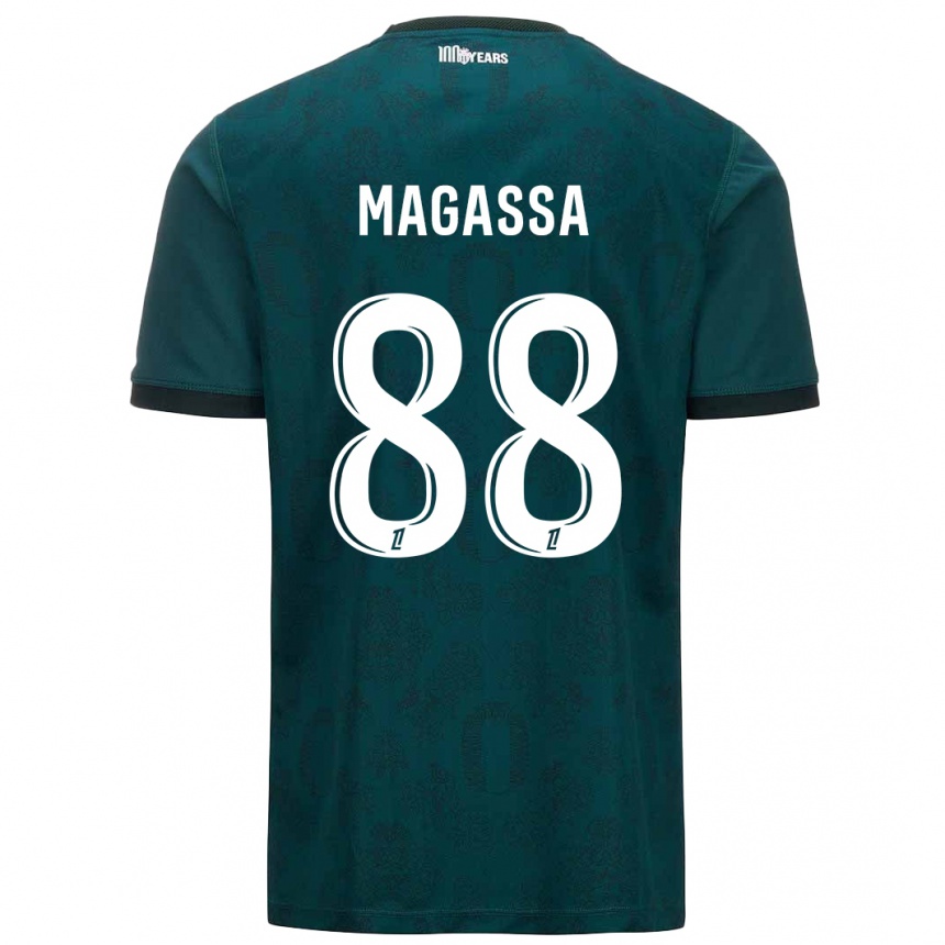 Niño Fútbol Camiseta Soungoutou Magassa #88 Verde Oscuro 2ª Equipación 2024/25 México