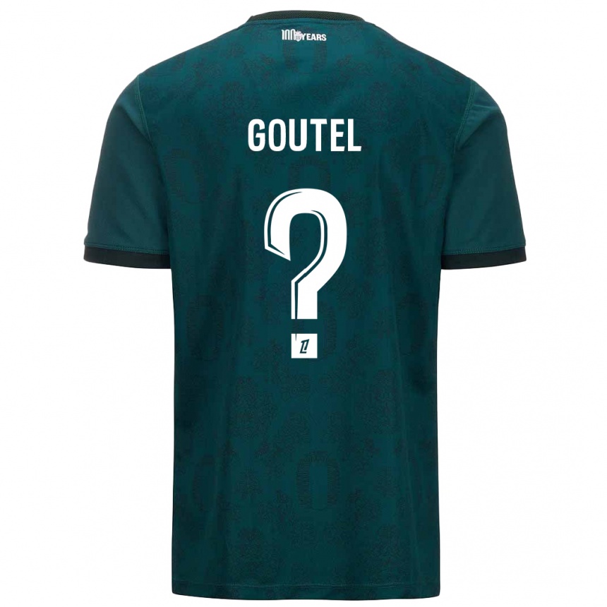 Niño Fútbol Camiseta Farid Goutel #0 Verde Oscuro 2ª Equipación 2024/25 México