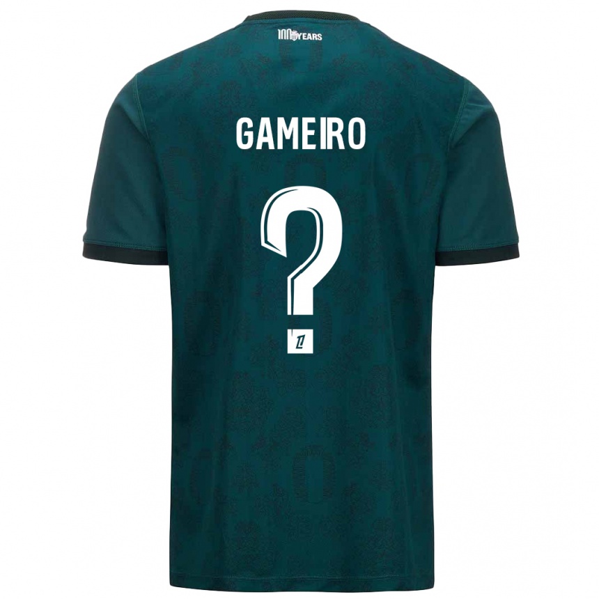 Niño Fútbol Camiseta Benoît Gameiro #0 Verde Oscuro 2ª Equipación 2024/25 México