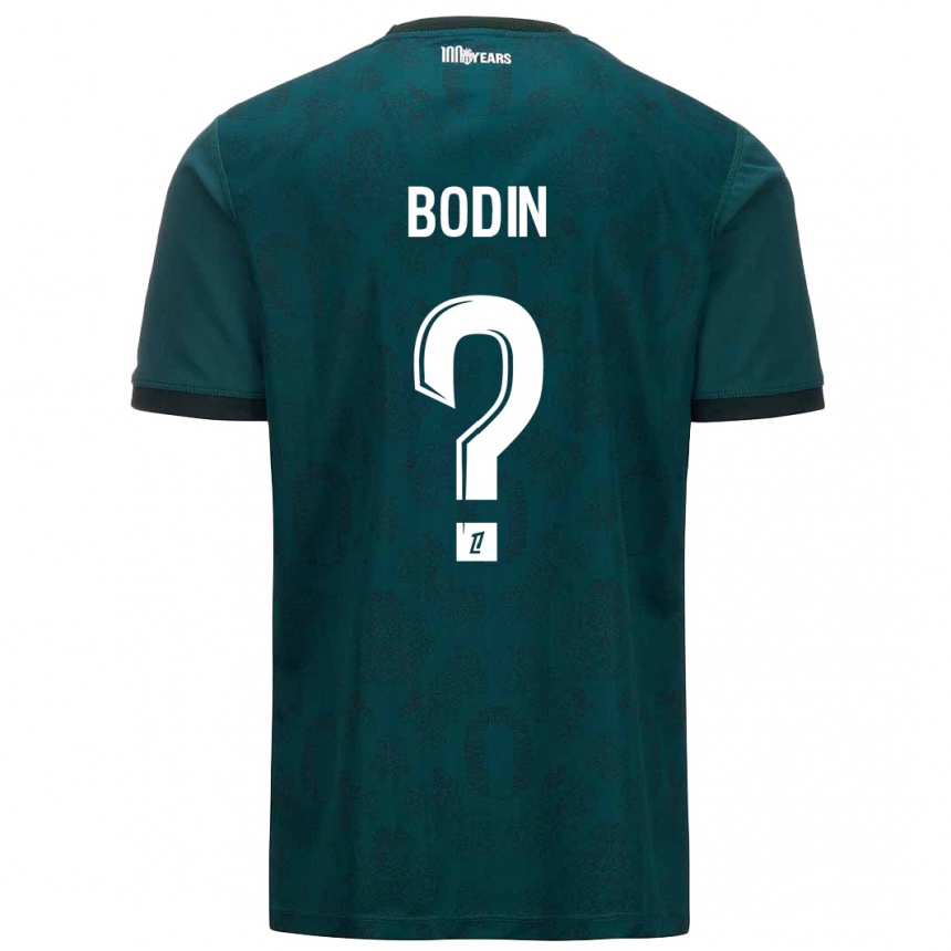 Niño Fútbol Camiseta Hugo Bodin #0 Verde Oscuro 2ª Equipación 2024/25 México