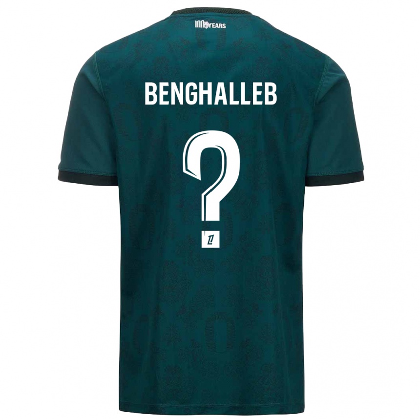 Niño Fútbol Camiseta Adam Benghalleb #0 Verde Oscuro 2ª Equipación 2024/25 México