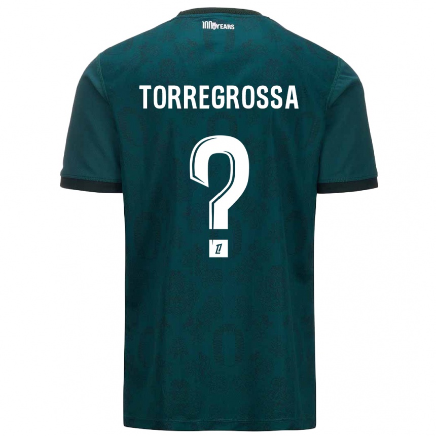 Niño Fútbol Camiseta Hugo Torregrossa #0 Verde Oscuro 2ª Equipación 2024/25 México