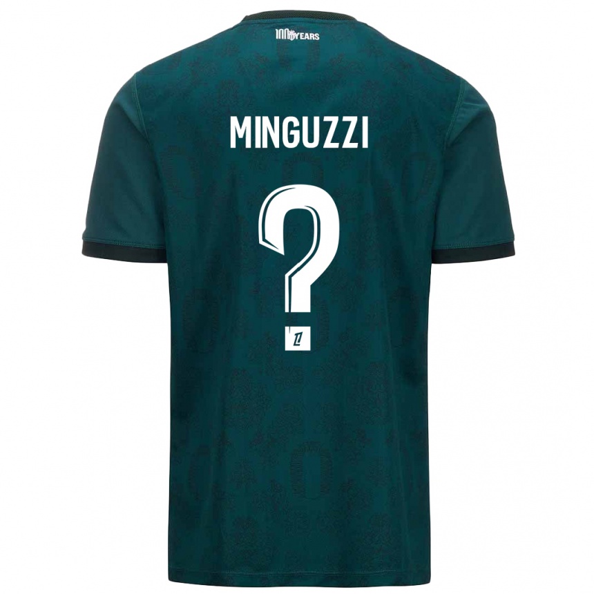 Niño Fútbol Camiseta Matteo Minguzzi #0 Verde Oscuro 2ª Equipación 2024/25 México