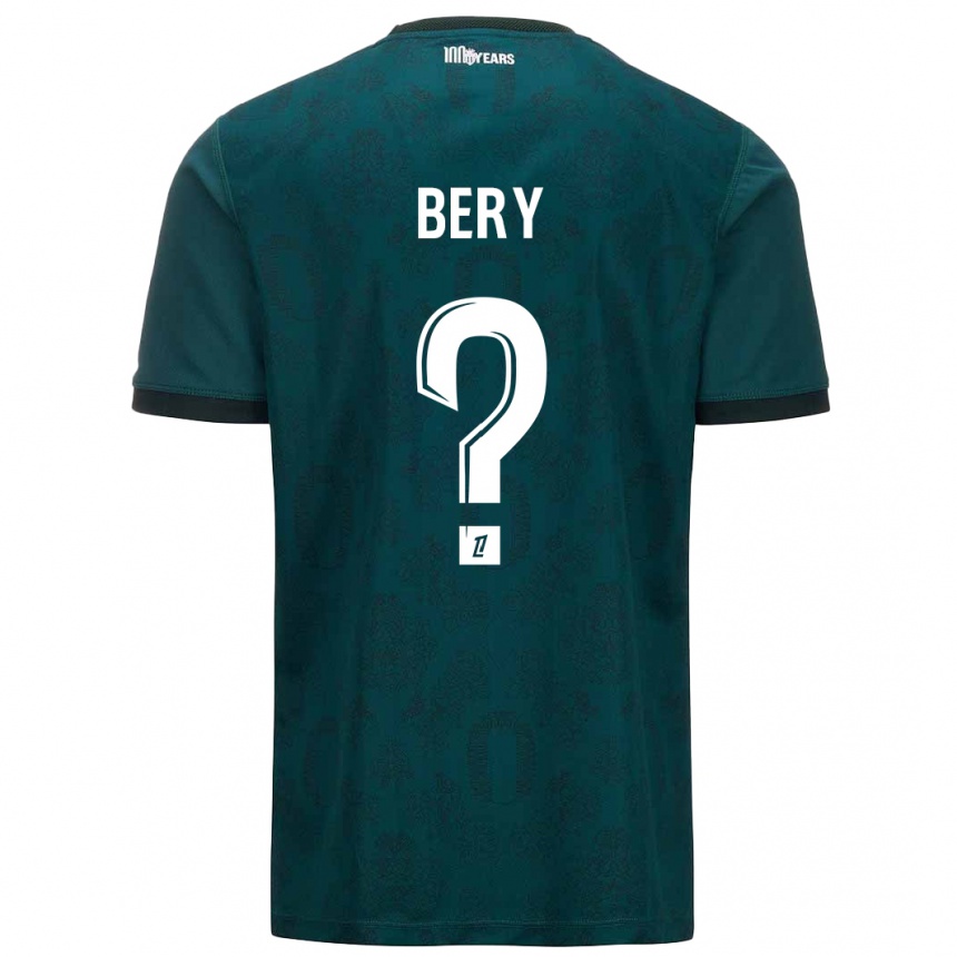 Niño Fútbol Camiseta Jules Bery #0 Verde Oscuro 2ª Equipación 2024/25 México