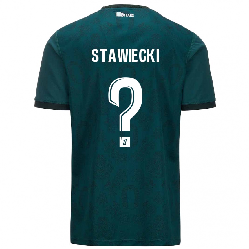 Niño Fútbol Camiseta Jules Stawiecki #0 Verde Oscuro 2ª Equipación 2024/25 México