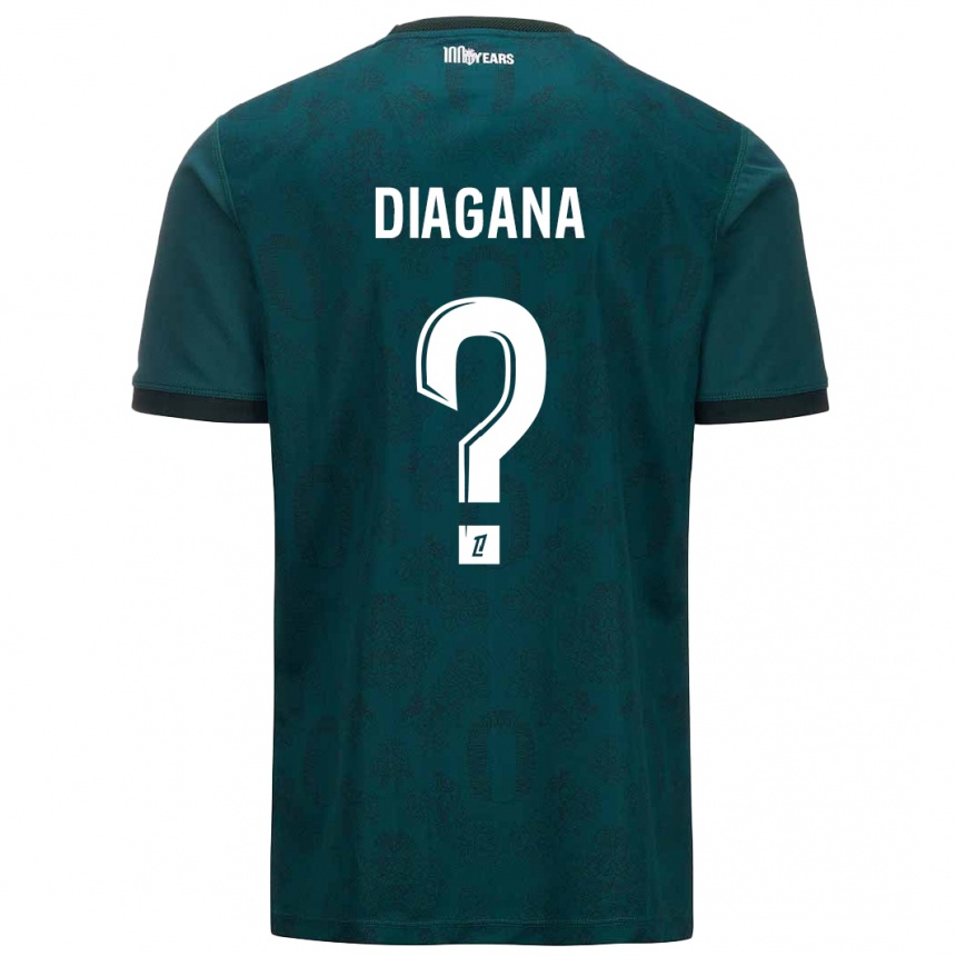 Niño Fútbol Camiseta Abdoulaye Diagana #0 Verde Oscuro 2ª Equipación 2024/25 México