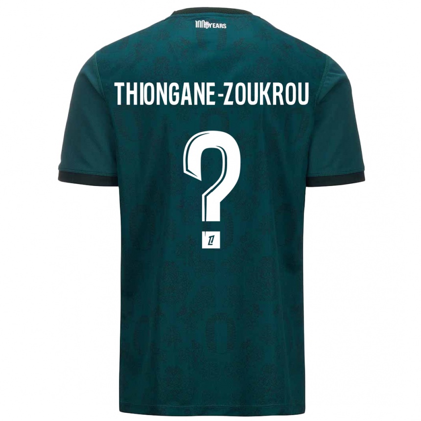 Niño Fútbol Camiseta Ackah-Tidiane Thiongane-Zoukrou #0 Verde Oscuro 2ª Equipación 2024/25 México