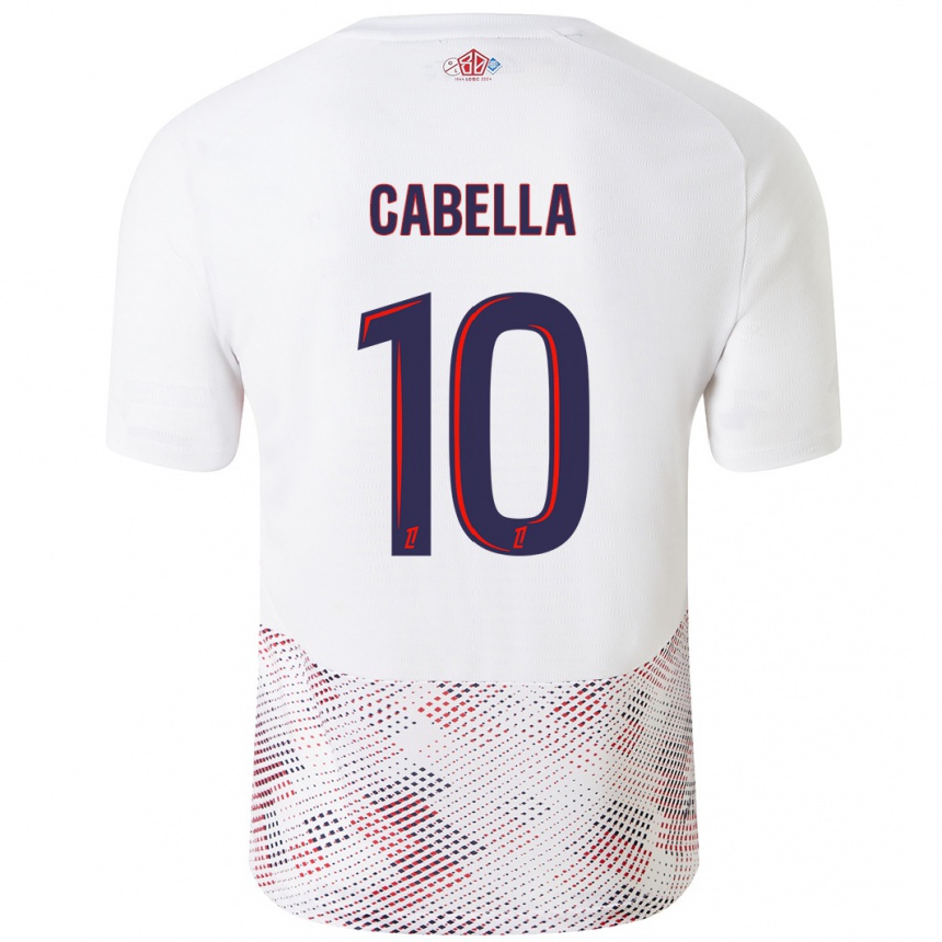 Niño Fútbol Camiseta Rémy Cabella #10 Blanco Azul Real 2ª Equipación 2024/25 México