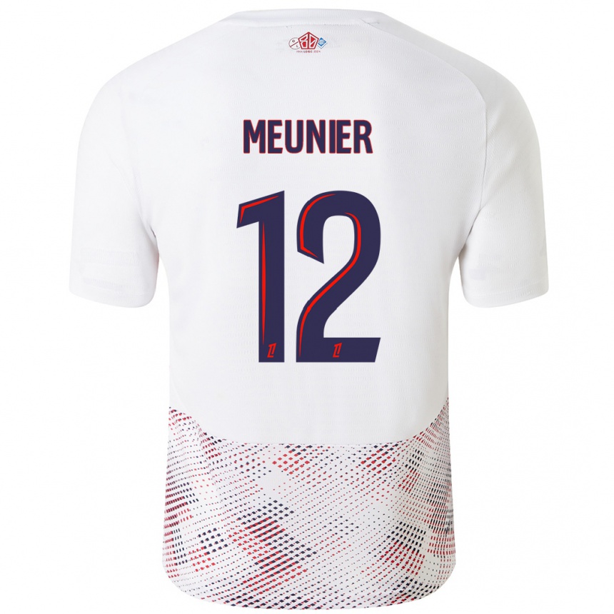 Niño Fútbol Camiseta Thomas Meunier #12 Blanco Azul Real 2ª Equipación 2024/25 México