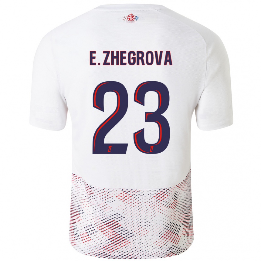 Niño Fútbol Camiseta Edon Zhegrova #23 Blanco Azul Real 2ª Equipación 2024/25 México