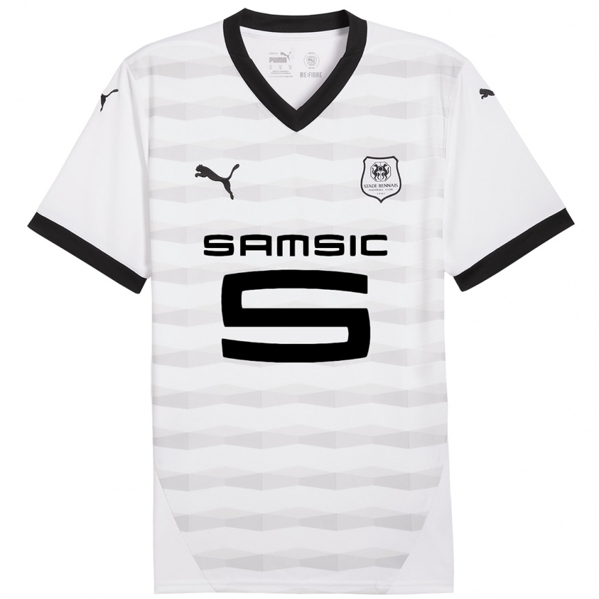 Niño Fútbol Camiseta Isiaka Soukouna #0 Blanco Negro 2ª Equipación 2024/25 México