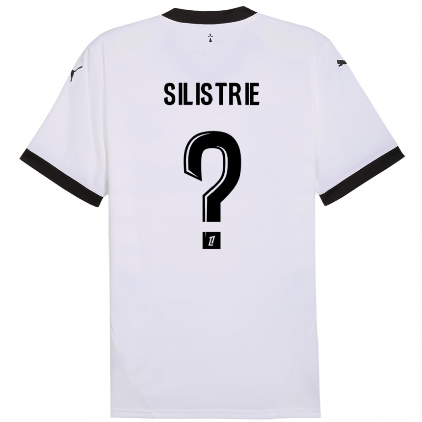 Niño Fútbol Camiseta Mathys Silistrie #0 Blanco Negro 2ª Equipación 2024/25 México