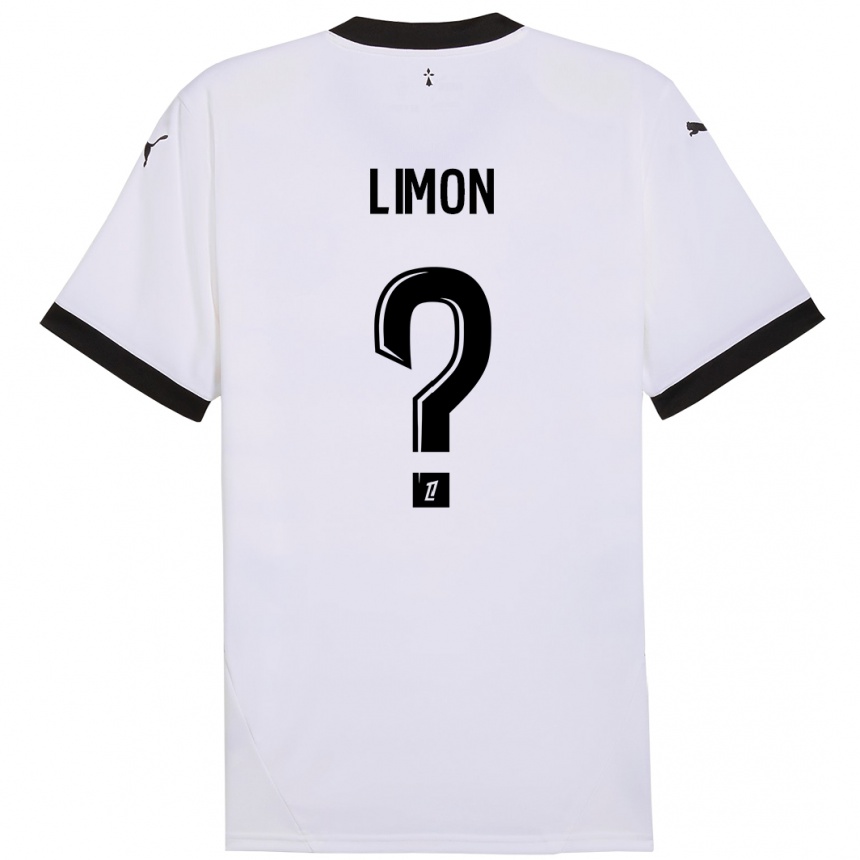 Niño Fútbol Camiseta Paolo Limon #0 Blanco Negro 2ª Equipación 2024/25 México