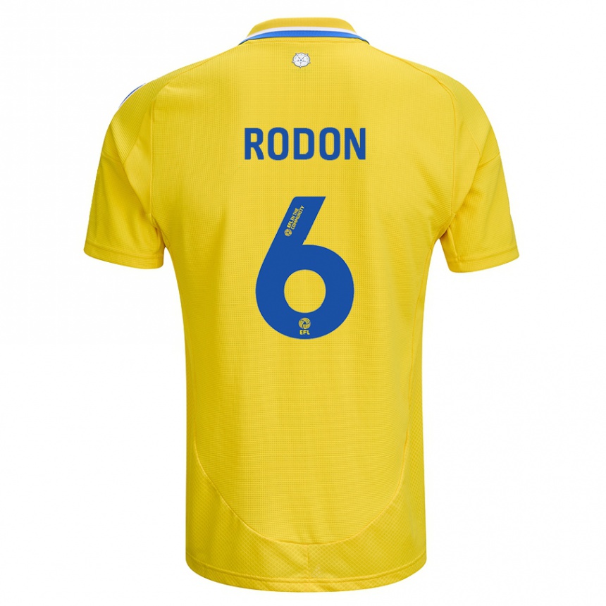 Niño Fútbol Camiseta Joe Rodon #6 Amarillo Azul 2ª Equipación 2024/25 México