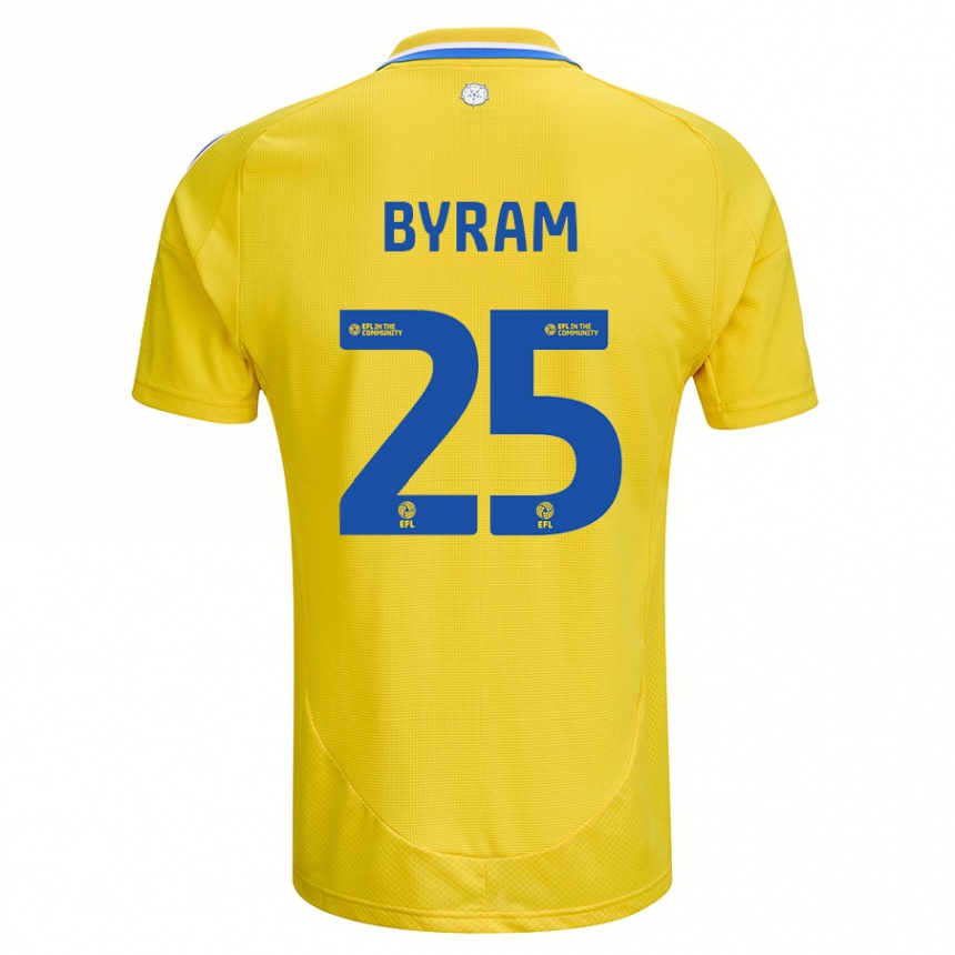 Niño Fútbol Camiseta Sam Byram #25 Amarillo Azul 2ª Equipación 2024/25 México