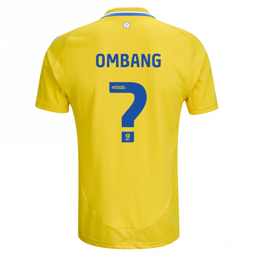 Niño Fútbol Camiseta Darryl Ombang #0 Amarillo Azul 2ª Equipación 2024/25 México