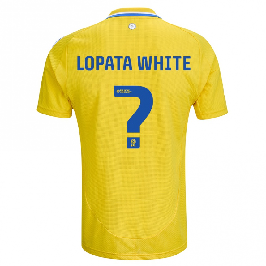 Niño Fútbol Camiseta Reuben Lopata-White #0 Amarillo Azul 2ª Equipación 2024/25 México