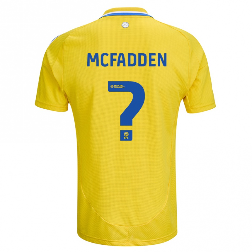 Niño Fútbol Camiseta Max Mcfadden #0 Amarillo Azul 2ª Equipación 2024/25 México