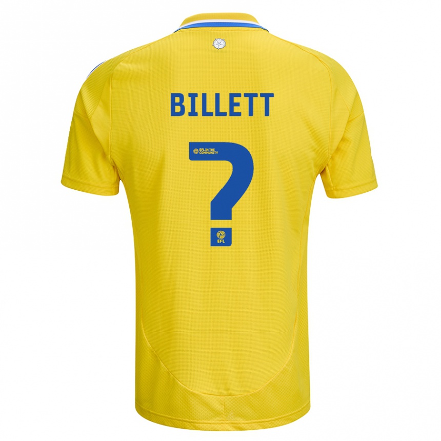 Niño Fútbol Camiseta Joe Billett #0 Amarillo Azul 2ª Equipación 2024/25 México