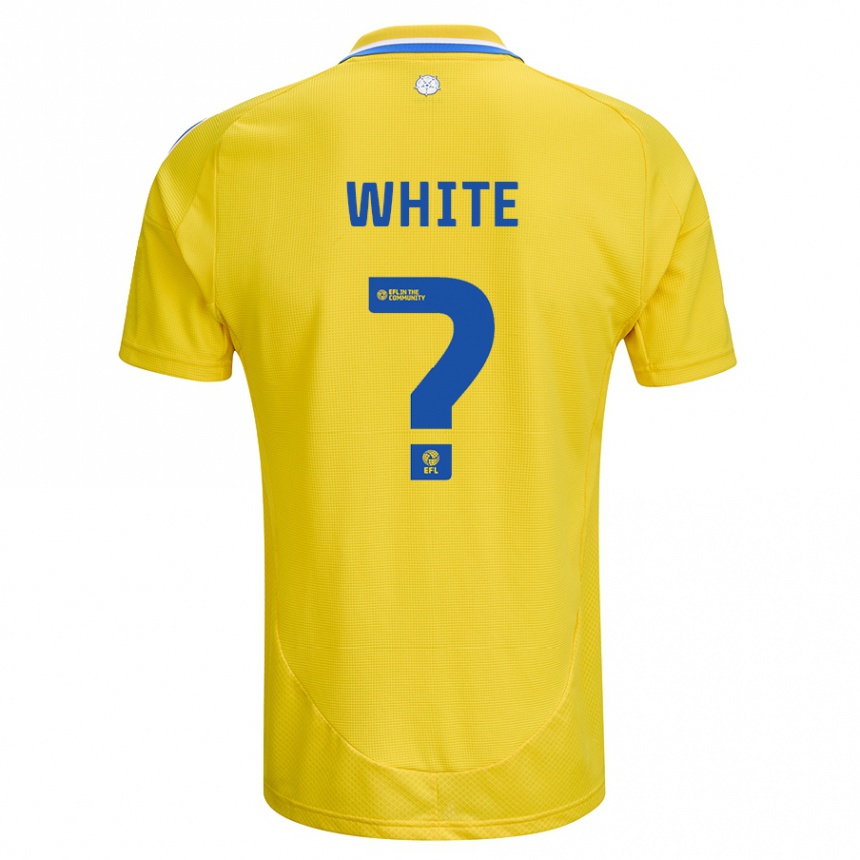 Niño Fútbol Camiseta Logan White #0 Amarillo Azul 2ª Equipación 2024/25 México