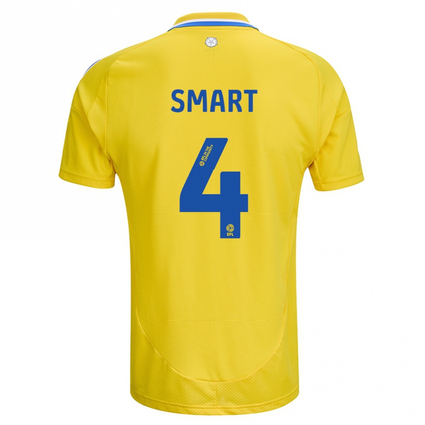 Niño Fútbol Camiseta Olivia Smart #4 Amarillo Azul 2ª Equipación 2024/25 México