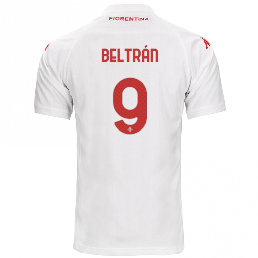 Niño Fútbol Camiseta Lucas Beltrán #9 Blanco 2ª Equipación 2024/25 México