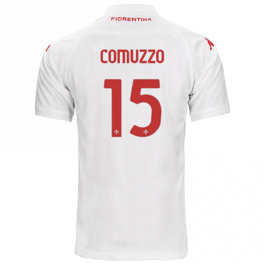 Niño Fútbol Camiseta Pietro Comuzzo #15 Blanco 2ª Equipación 2024/25 México