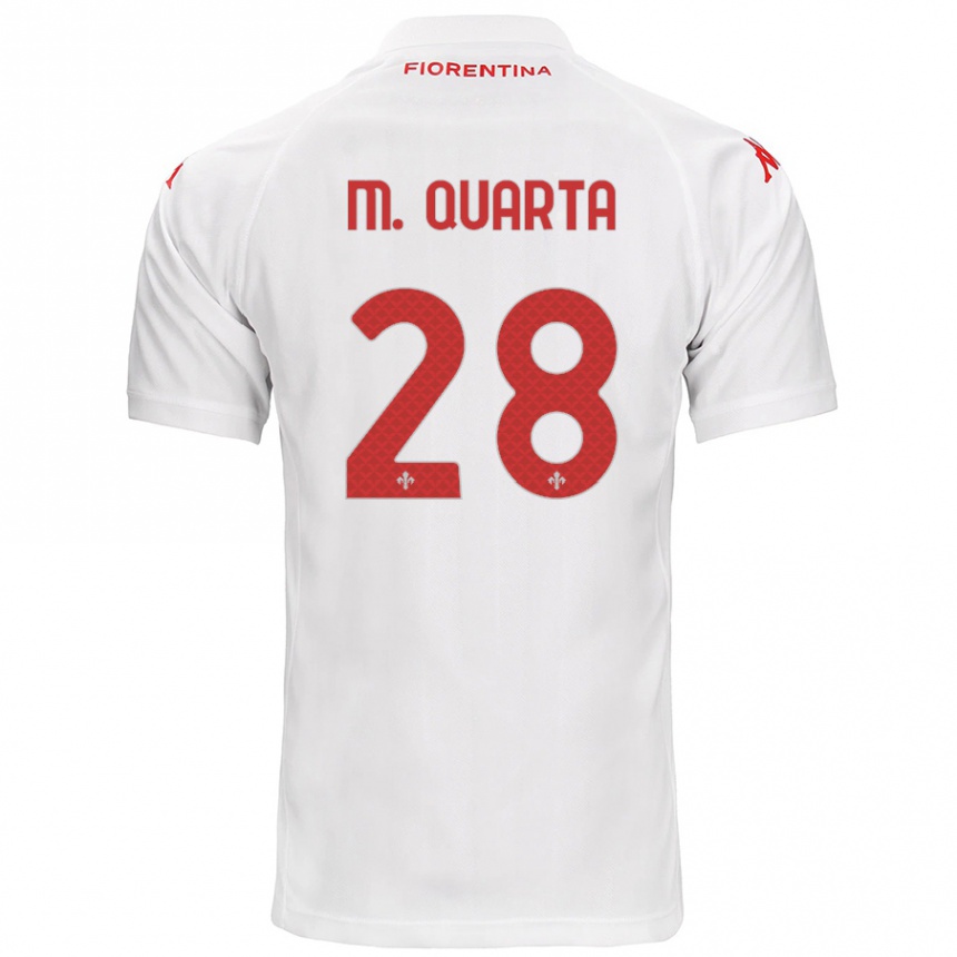 Niño Fútbol Camiseta Lucas Martínez Quarta #28 Blanco 2ª Equipación 2024/25 México