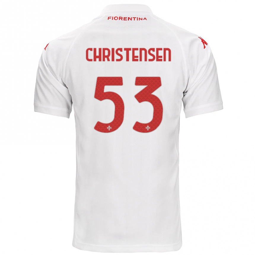 Niño Fútbol Camiseta Oliver Christensen #53 Blanco 2ª Equipación 2024/25 México