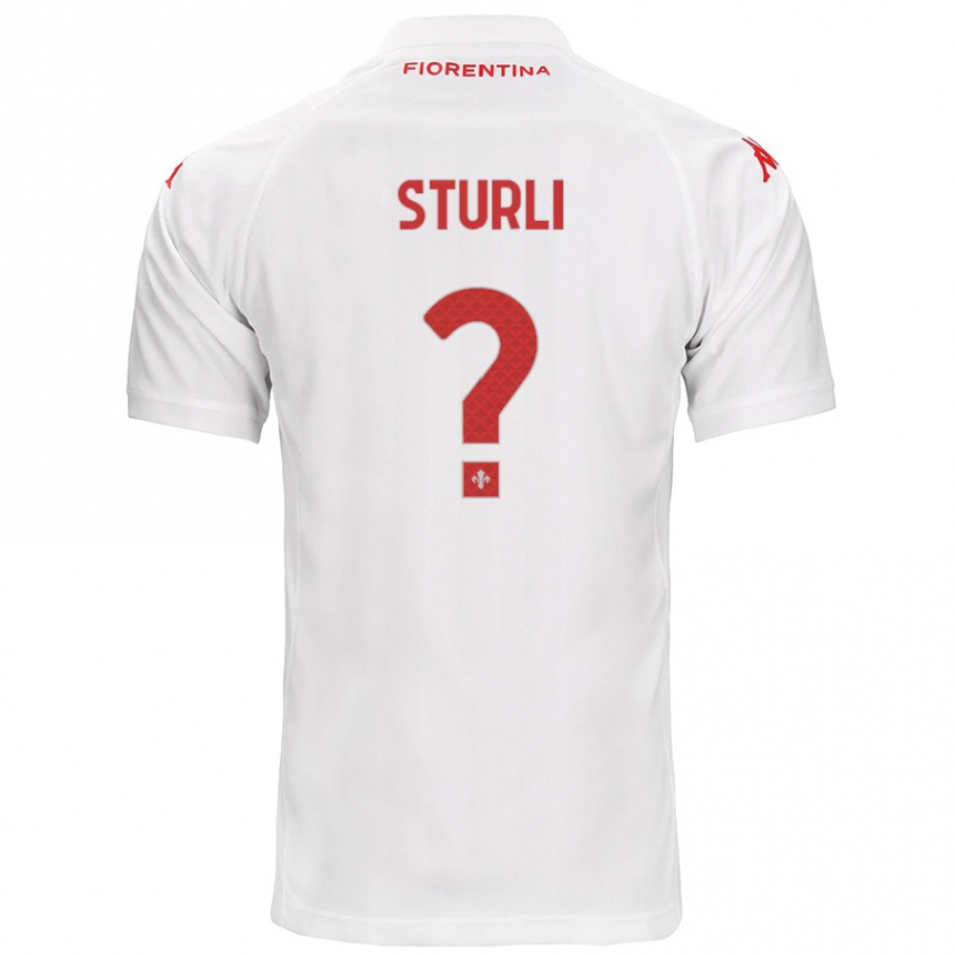 Niño Fútbol Camiseta Edoardo Sturli #0 Blanco 2ª Equipación 2024/25 México