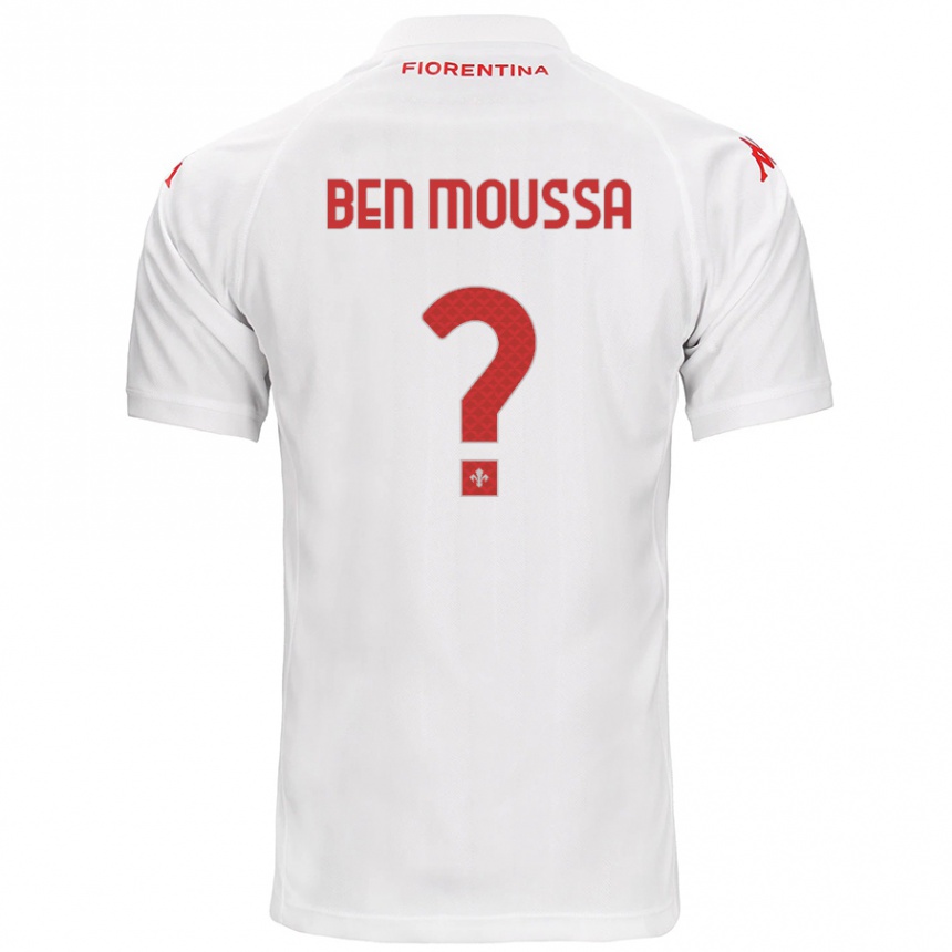 Niño Fútbol Camiseta Mehdi Ben Moussa #0 Blanco 2ª Equipación 2024/25 México