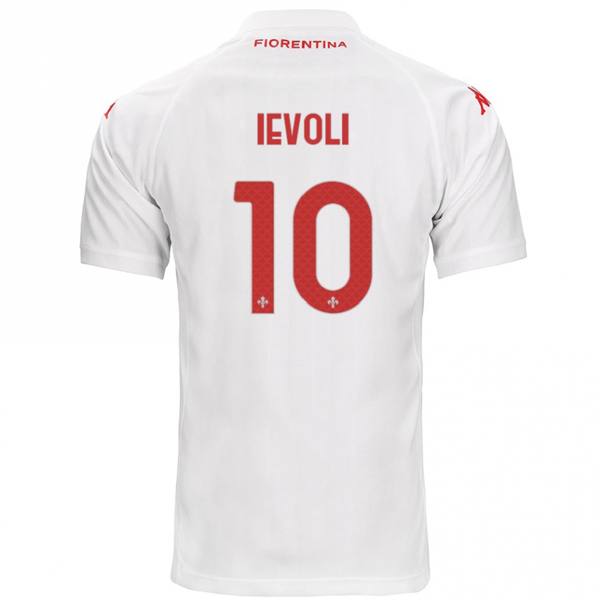 Niño Fútbol Camiseta Mattia Ievoli #10 Blanco 2ª Equipación 2024/25 México