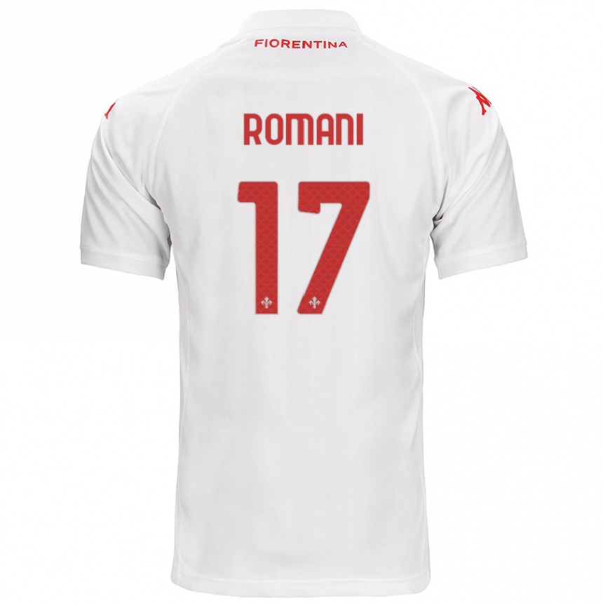 Niño Fútbol Camiseta Lorenzo Romani #17 Blanco 2ª Equipación 2024/25 México