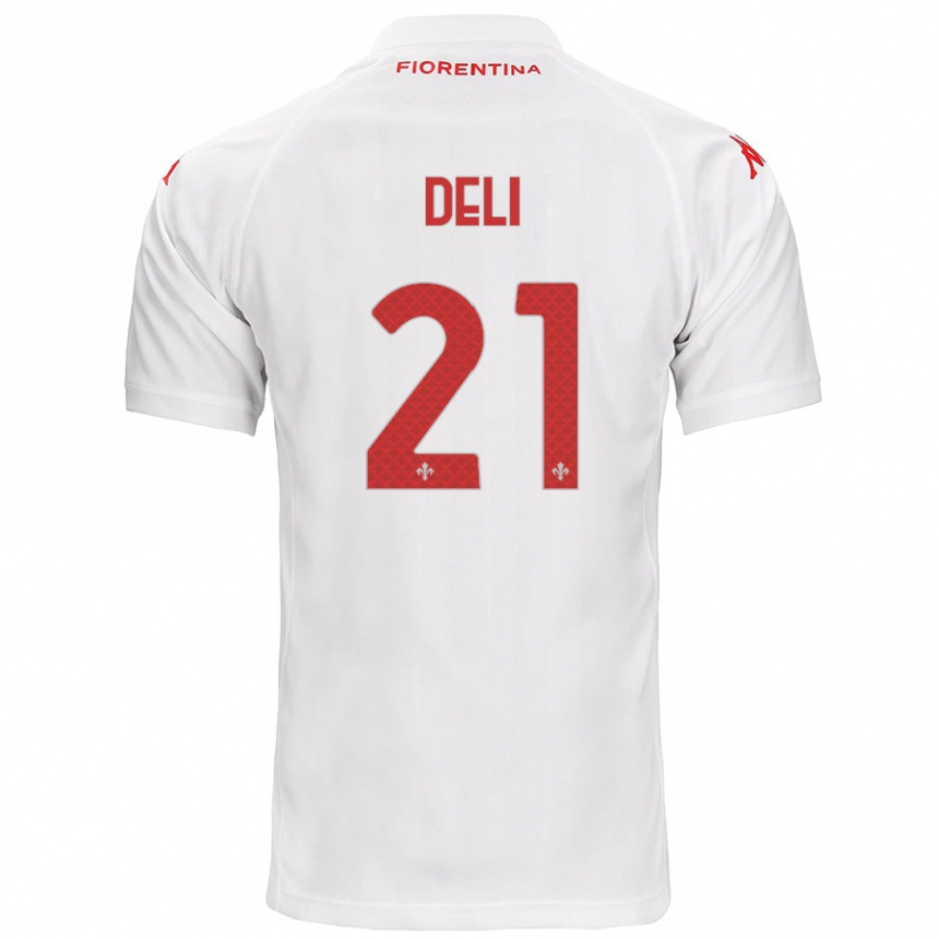 Niño Fútbol Camiseta Lapo Deli #21 Blanco 2ª Equipación 2024/25 México