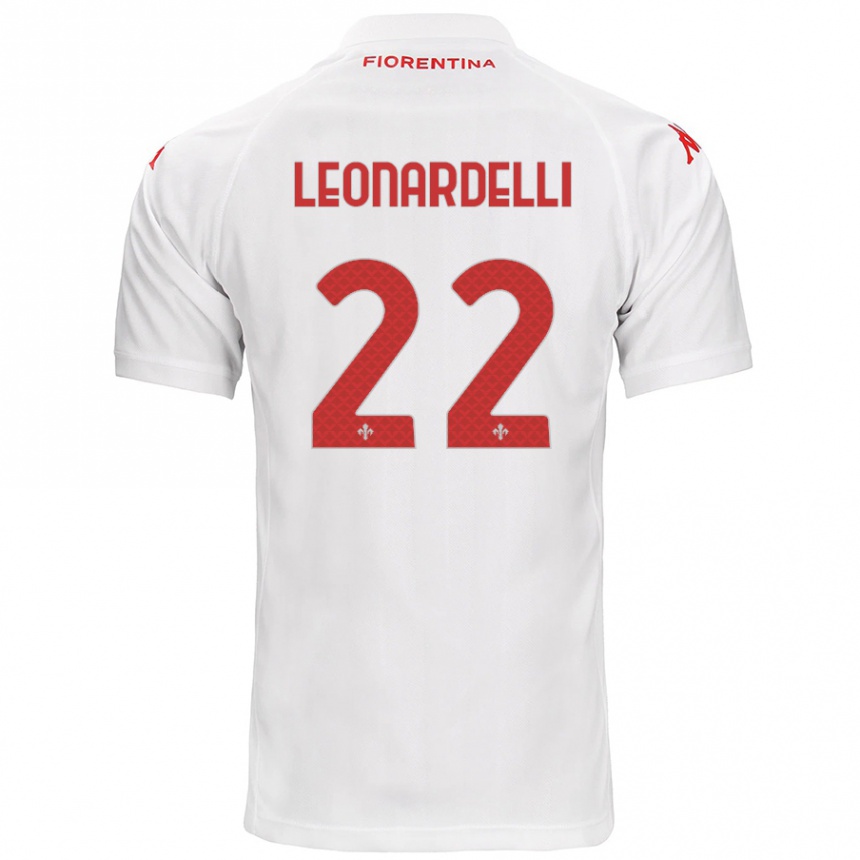 Niño Fútbol Camiseta Pietro Leonardelli #22 Blanco 2ª Equipación 2024/25 México