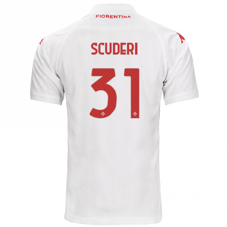 Niño Fútbol Camiseta Giulio Scuderi #31 Blanco 2ª Equipación 2024/25 México