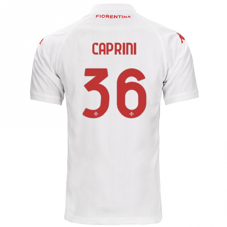 Niño Fútbol Camiseta Maat Daniel Caprini #36 Blanco 2ª Equipación 2024/25 México